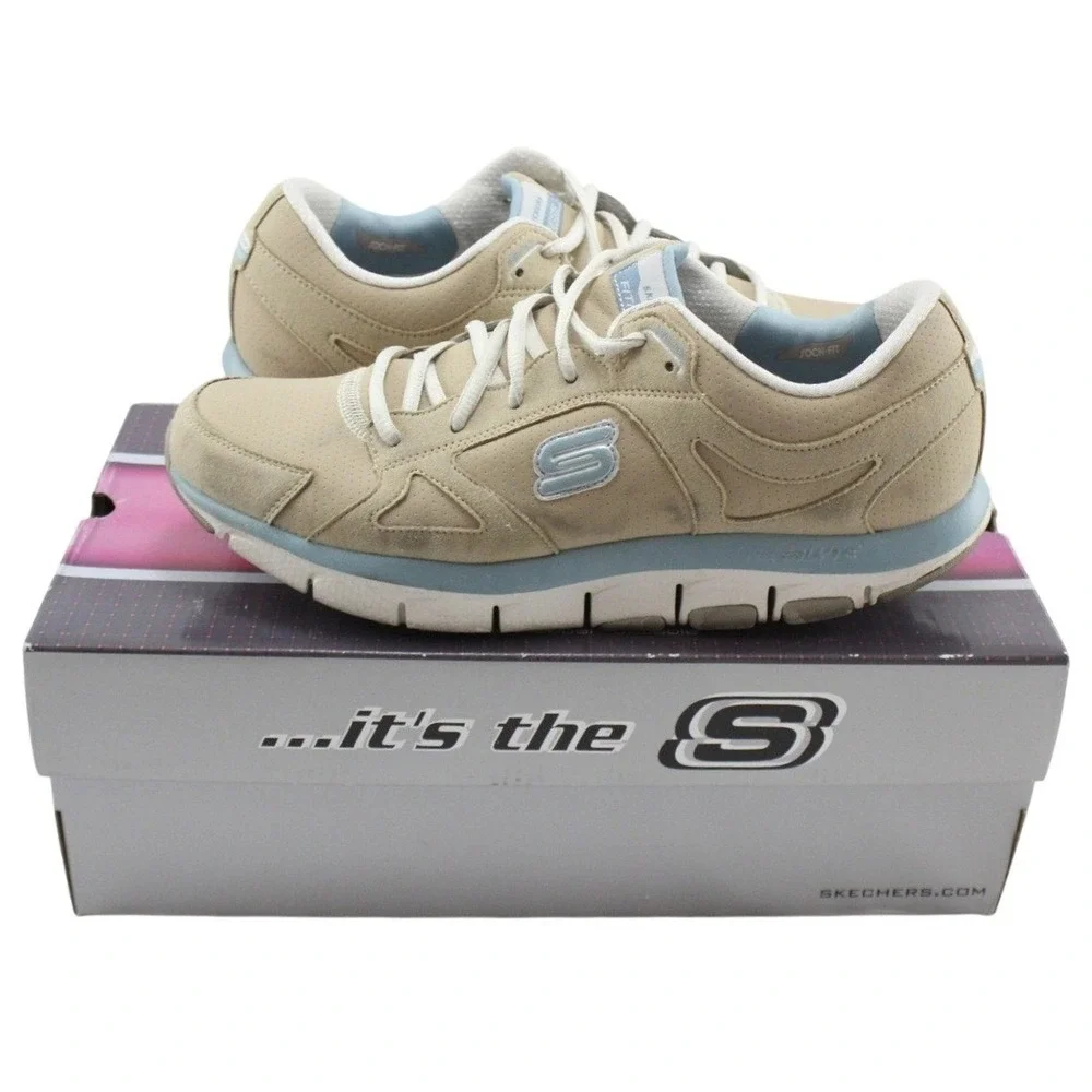 Skechers KUDOS Womens 11 Stone Brown‎ Walking Shoes 11765/STBR